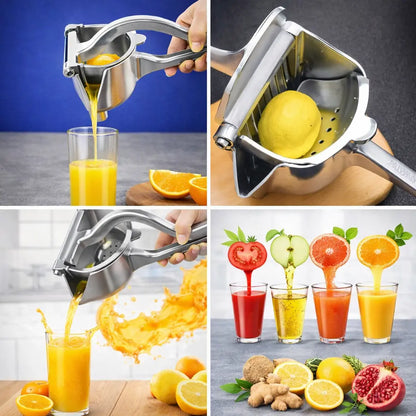 Exprimidor Potente de Presión en Acero Inoxidable