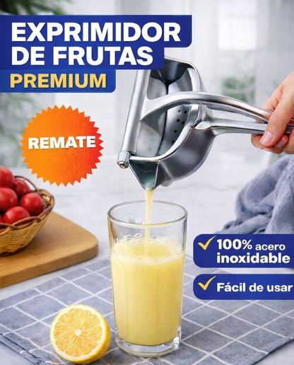 Exprimidor Potente de Presión en Acero Inoxidable